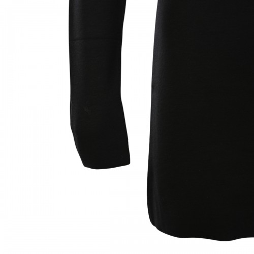 BLACK VISCOSE KNITTED DRESS 