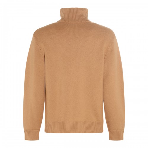 LIGHT BROWN WOOL JUMPER