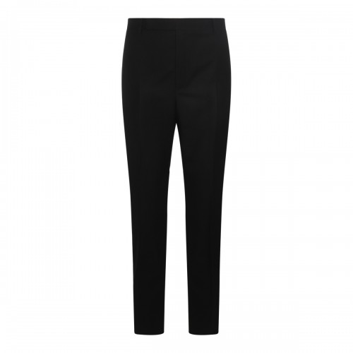 BLACK WOOL PANTS