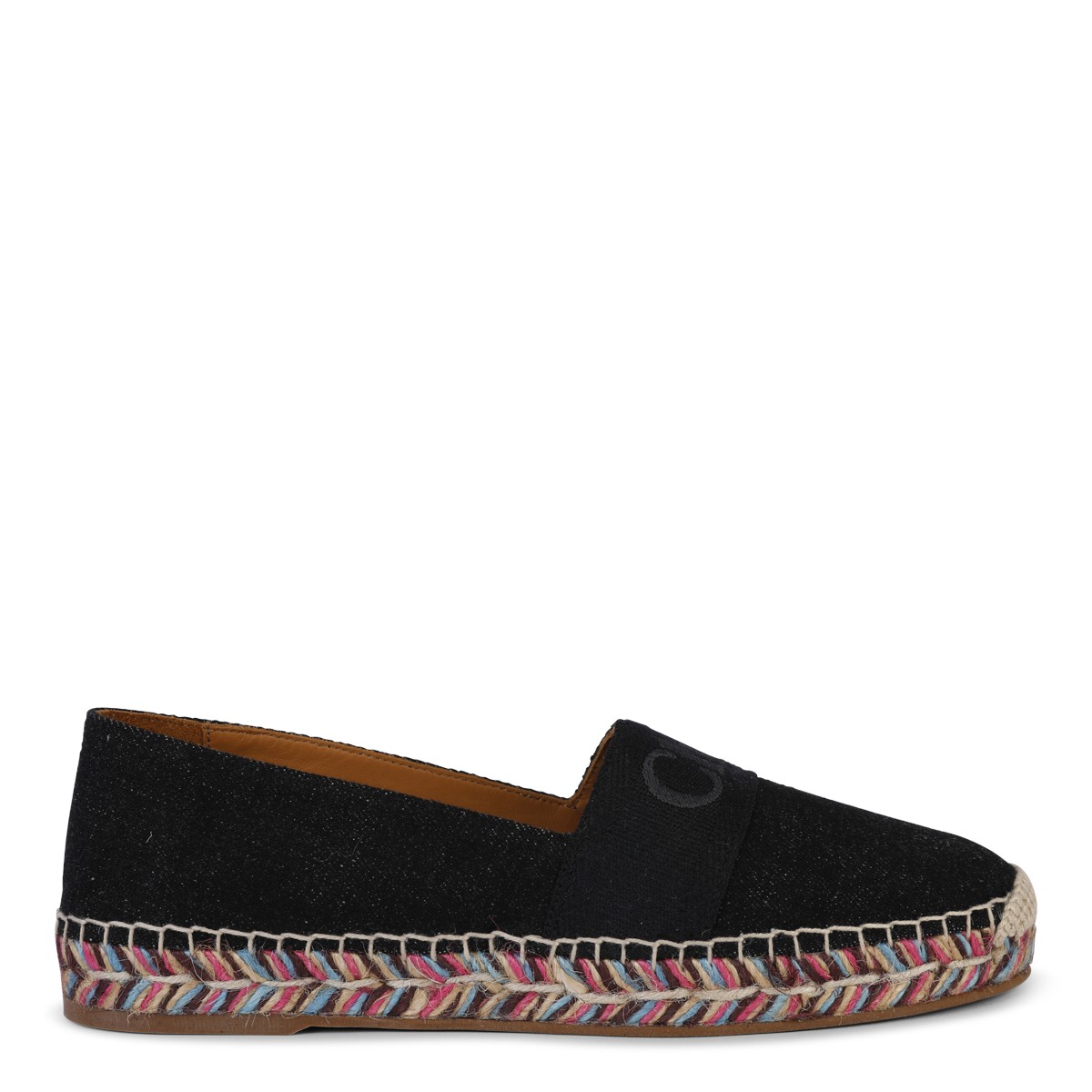 BLACK COTTON ESPADRILLAS 