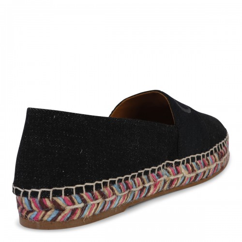 BLACK COTTON ESPADRILLAS 