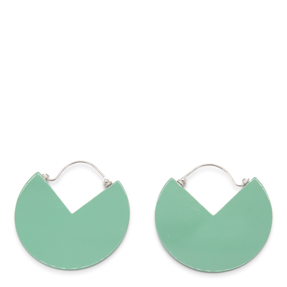 WATER GREEN BRASS 90 EARRINGS