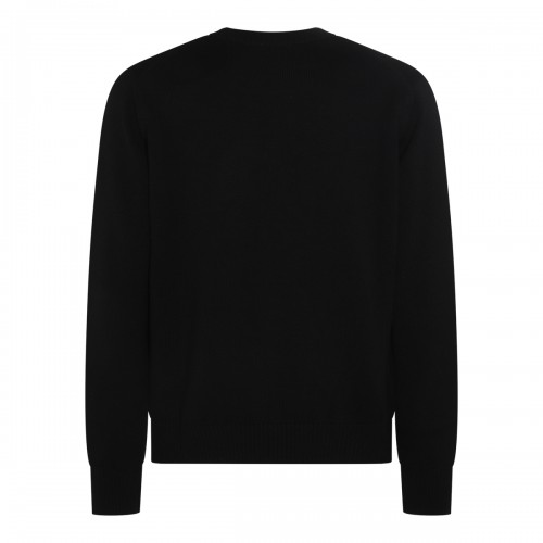 BLACK VIRGIN WOOL CITY LIGHTS SWEATER