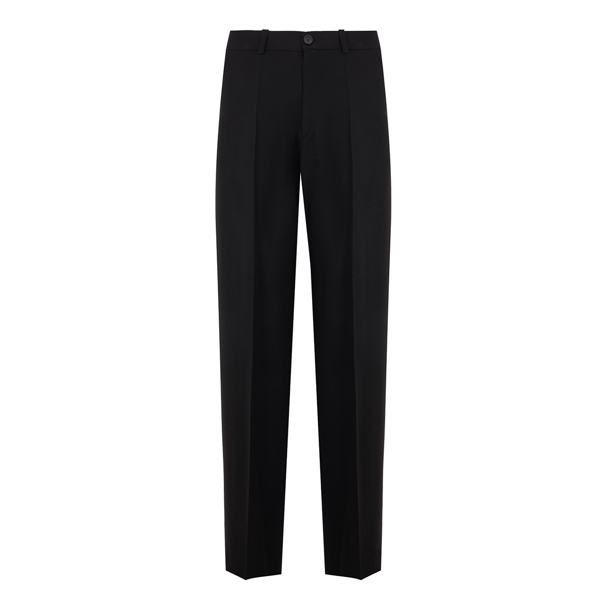 BLACK WOOL PANTS