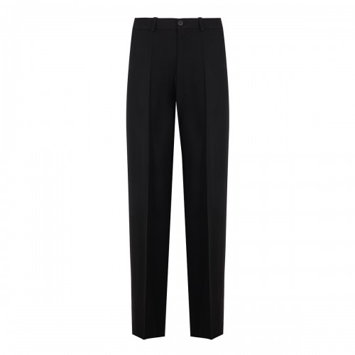 BLACK WOOL PANTS