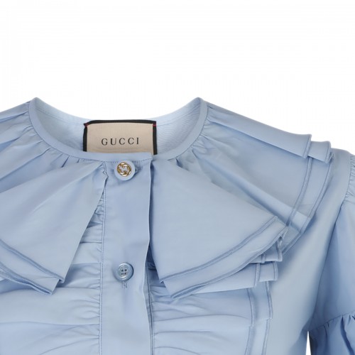 CERAMIC BLUE COTTON SHIRT