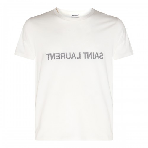 WHITE COTTON T-SHIRT