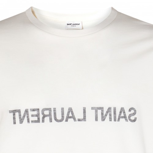 WHITE COTTON T-SHIRT