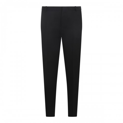 BLACK WOOL TROUSERS