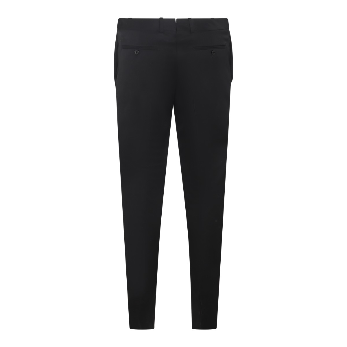 BLACK WOOL TROUSERS