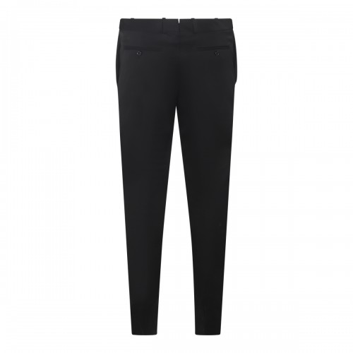 BLACK WOOL TROUSERS