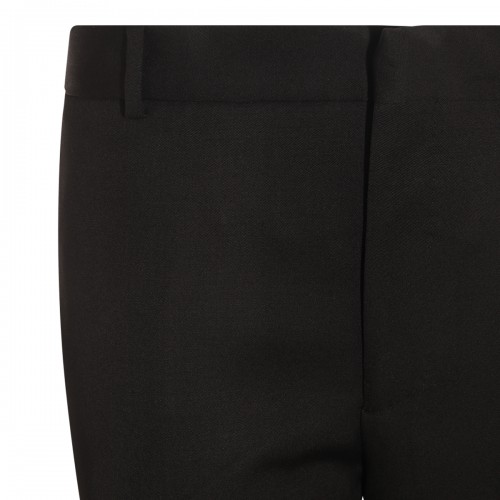 BLACK WOOL TROUSERS