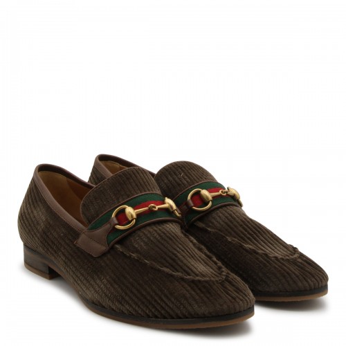 GREEN VELVET HORSEBIT LOAFERS 