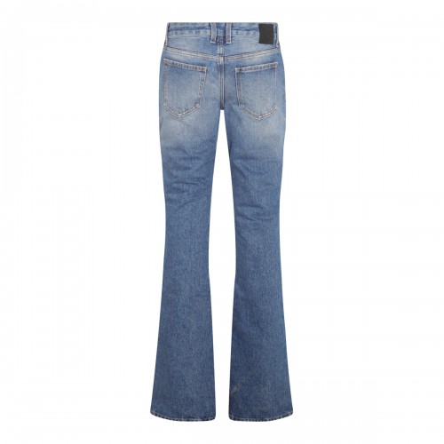 BLUE DENIM FLARED 5 POCKETS... 2