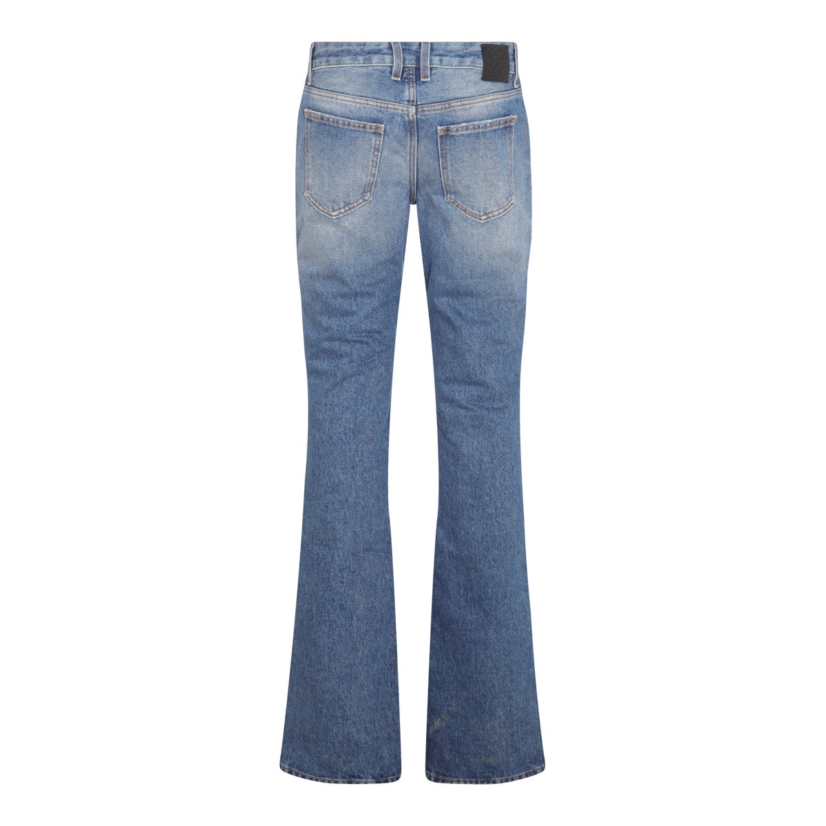 BLUE DENIM FLARED 5 POCKETS JEANS 