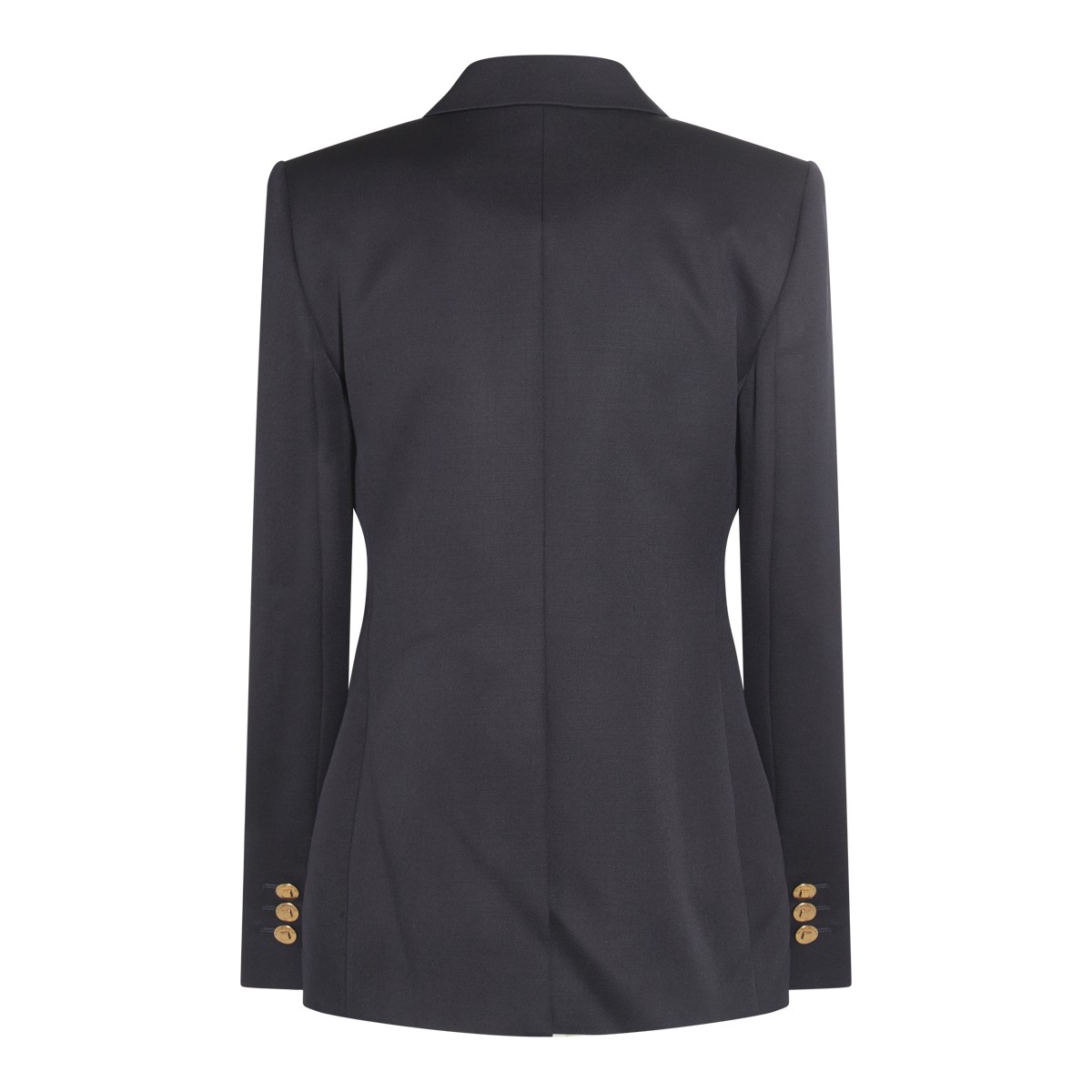 NAVY WOOL AND MOHAIR BLAZER 