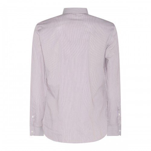 BROWN COTTON STRIPE SHIRT 2