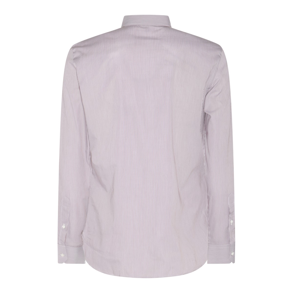 BROWN COTTON STRIPE SHIRT BROWN COTTON STRIPE SHIRT