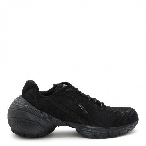 BLACK LEATHER TK MX RUNNER SNEAKERS