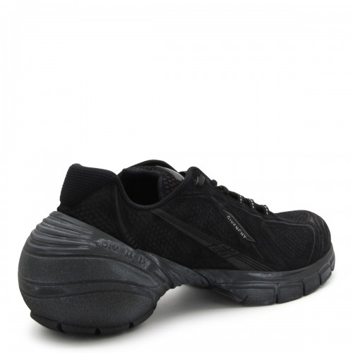 BLACK LEATHER TK MX RUNNER SNEAKERS