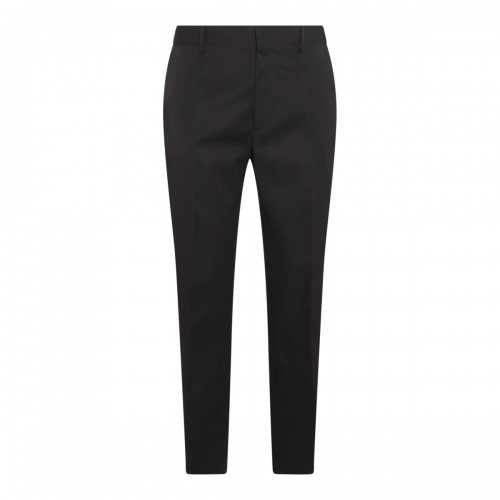 BLACK VIRGIN WOOL PANTS