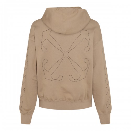 CAMEL COTTON SWEATSHIRT