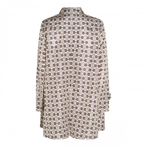 IVORY AND BROWN HORSEBIT COAT 2