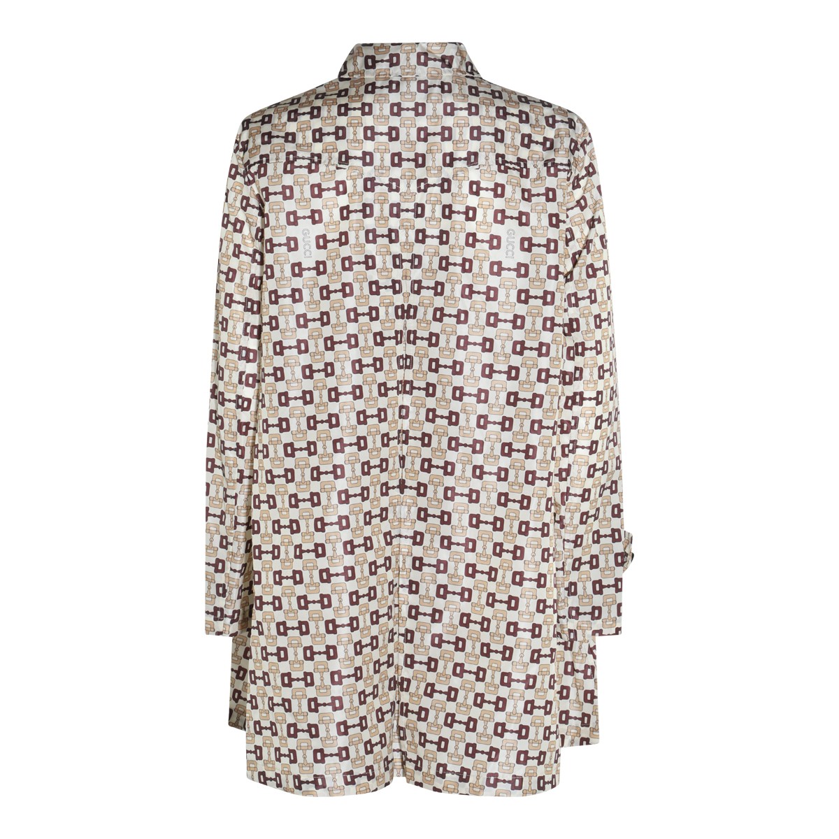 IVORY AND BROWN HORSEBIT COAT