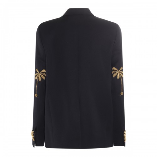 BLUE WOOL BLEND BLAZER 2