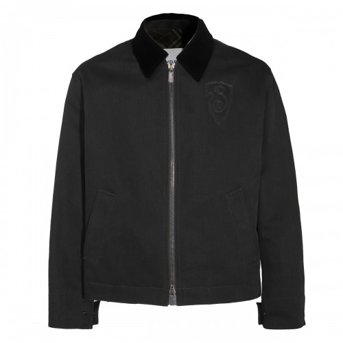 BLACK COTTON CASUAL JACKET