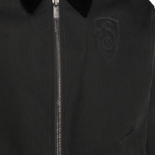 BLACK COTTON CASUAL JACKET