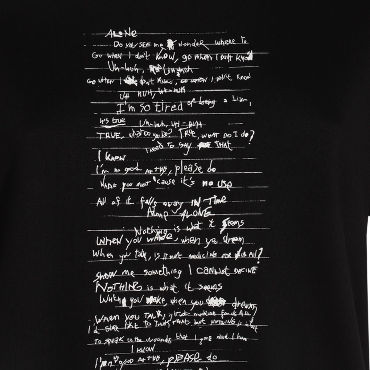 BLACK COTTON T-SHIRT BLACK COTTON T-SHIRT