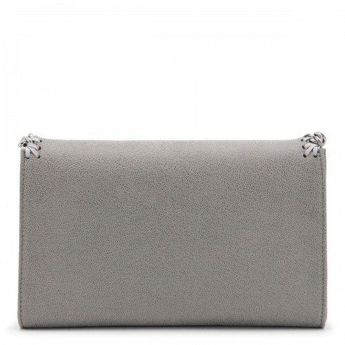 LIGHT GREY FAUX LEATHER FALABELLA CROSSBODY BAG