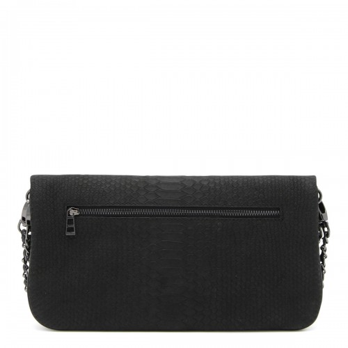 BLACK LEATHER ROCK SOFT SAVAGE CROSSBODY BAG