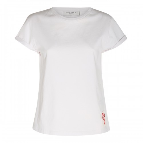 WHITE COTTON T-SHIRT