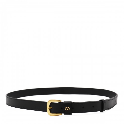 BLACK LEATHER BELT