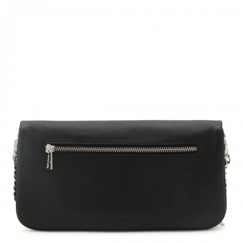 BLACK LEATHER SHOULDER BAG