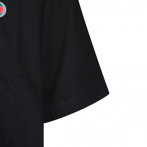 BLACK COTTON T-SHIRT