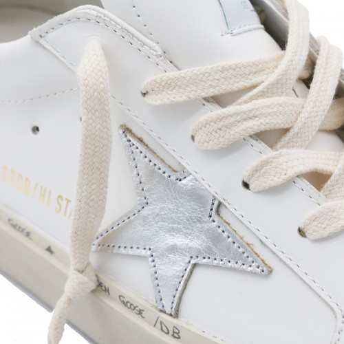 WHITE LEATHER SNEAKERS