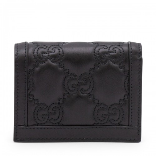 BLACK LEATHER WALLET