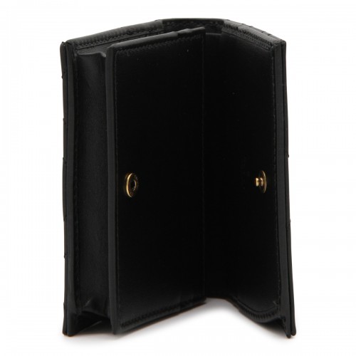 BLACK LEATHER GG MARMONT WALLET