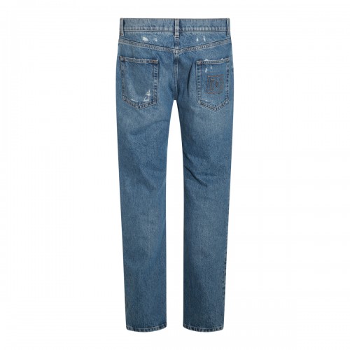 BLUE COTTON DENIM JEANS