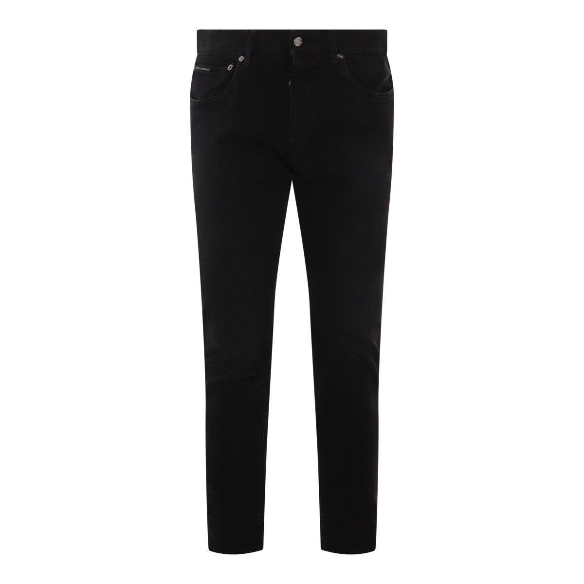 BLACK COTTON BLEND ESSENTIAL JEANS