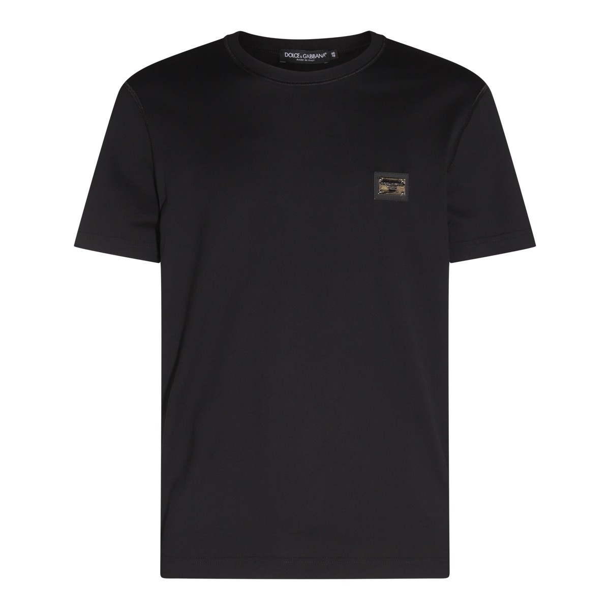 BLACK COTTON T-SHIRT