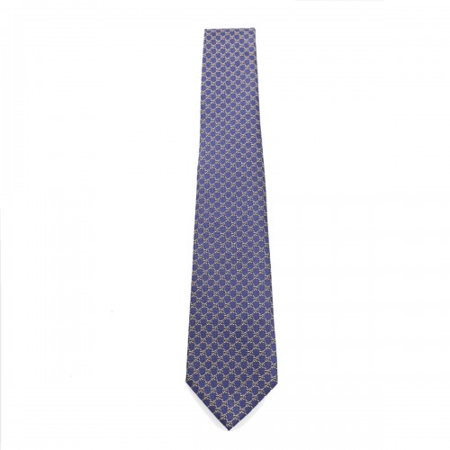 NAVY BLUE SILK TIE