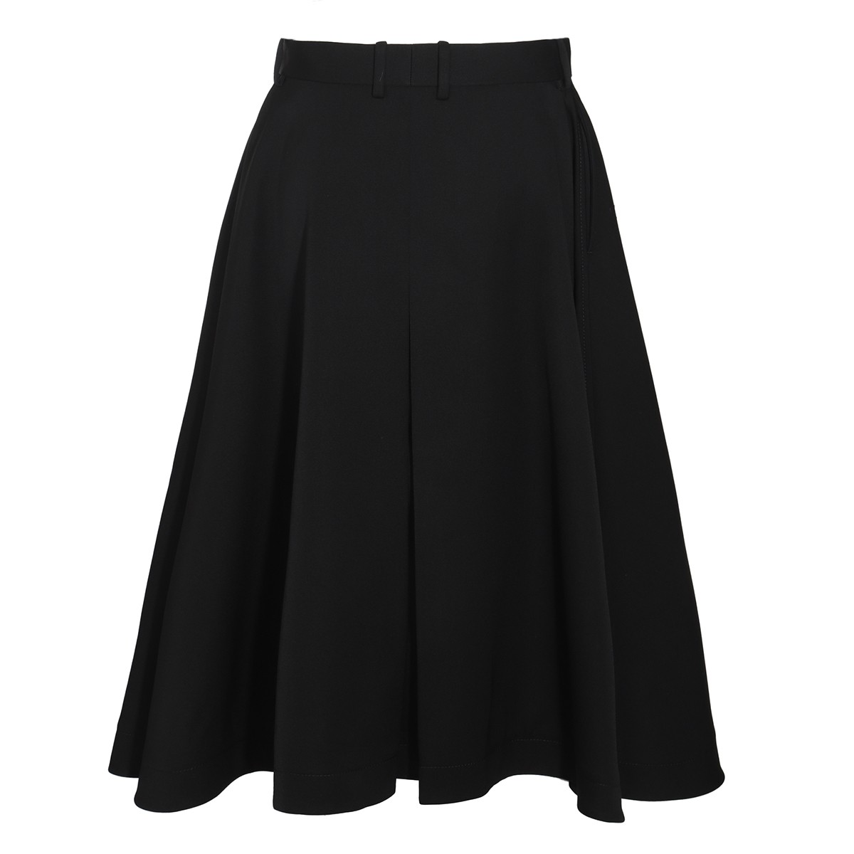BLACK WOOL SKIRT BLACK WOOL SKIRT