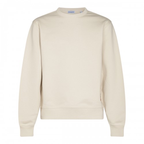 BEIGE COTTON SWEATSHIRT