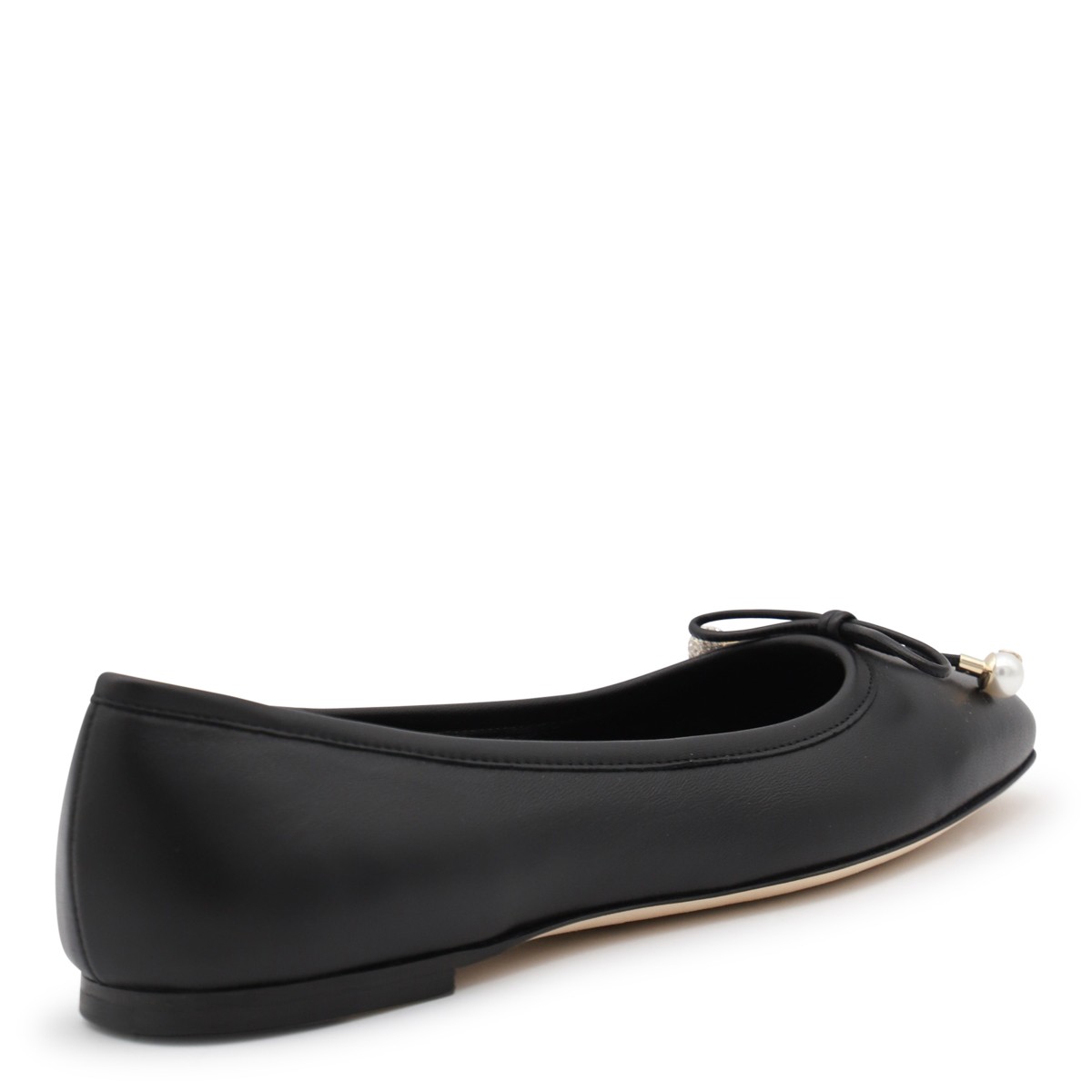 BLACK LEATHER FLATS BLACK LEATHER FLATS