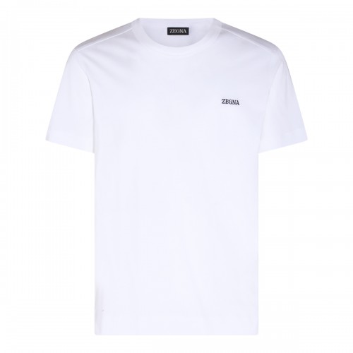 WHITE COTTON T-SHIRT