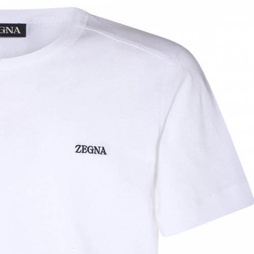 WHITE COTTON T-SHIRT